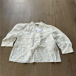 Banana republic factory puff short-sleeve shirt